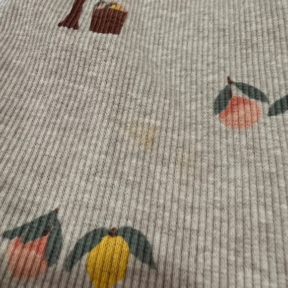 H&M kids matching set ribbed tshirt shorts neutral toddler - Picture 7 of 9